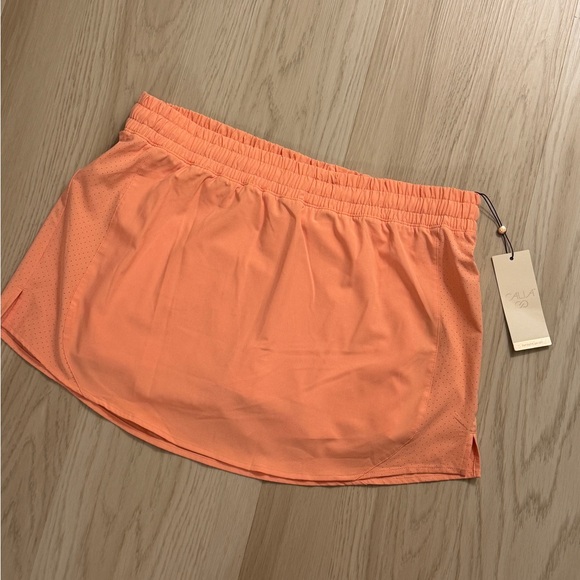 NWT CALIA INFINITY RUN COLLECTION SKORT SKIRT RELAXED FIT MID RISE PEACH GLOW L - Picture 3 of 10